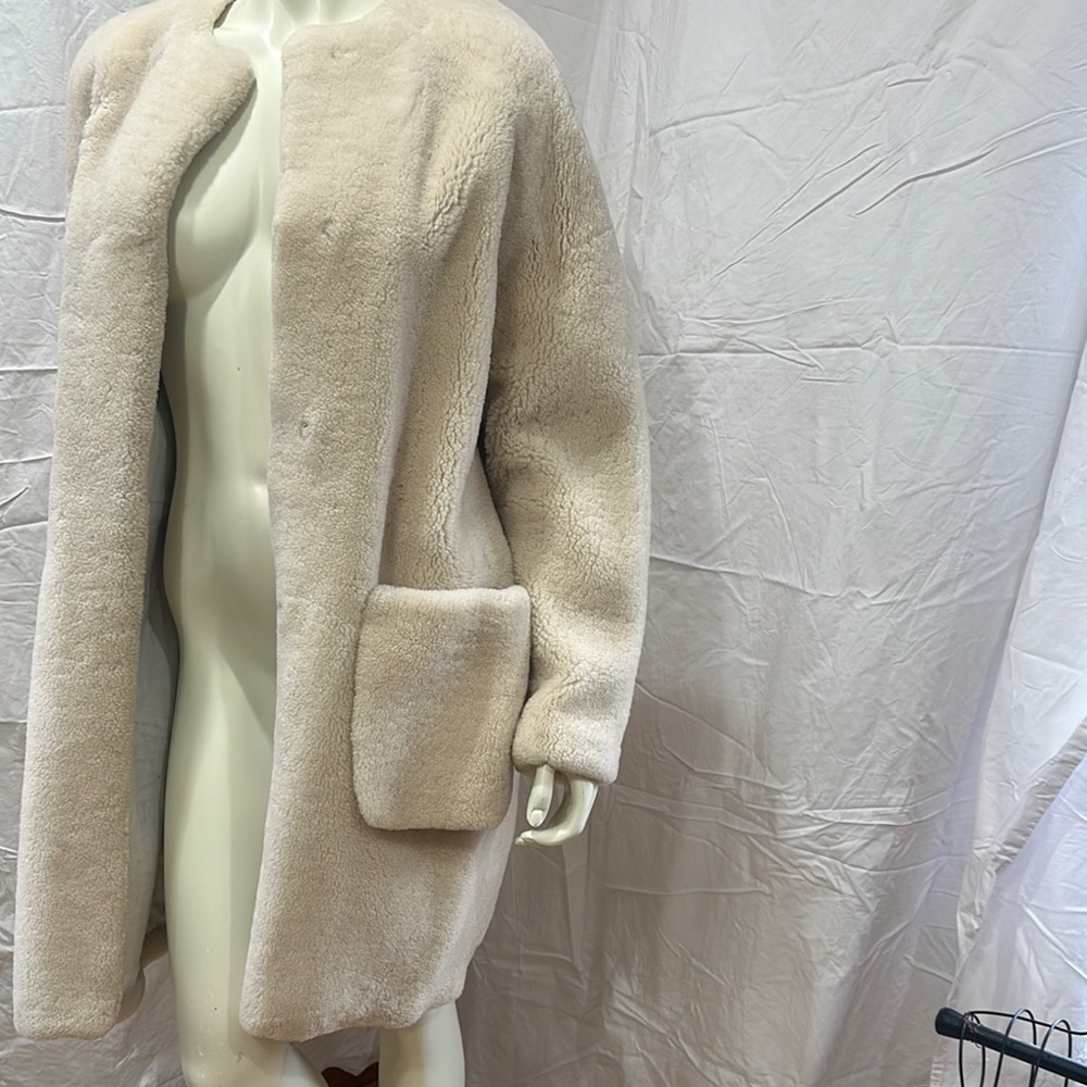 Elegant Cream Women's Coat
